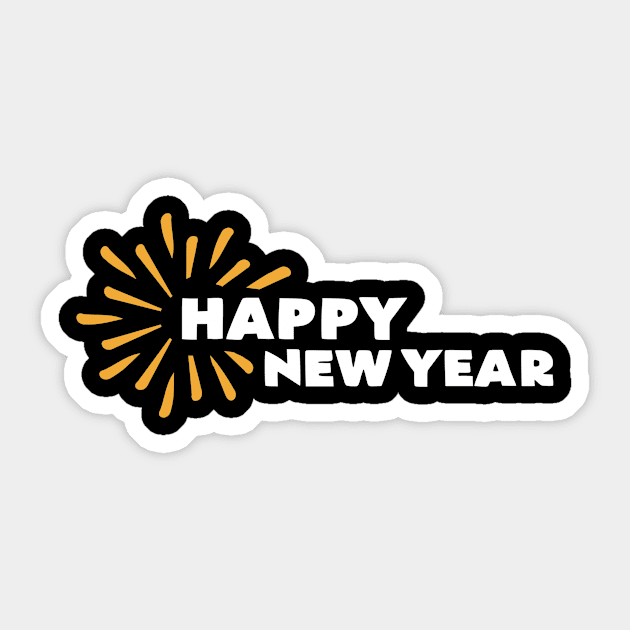 Happy New Year Sticker by Designzz